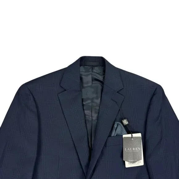 Lauren Ralph Lauren Mens UltraFlex Lancaster Classic Fit Suit Jacket Navy 36R